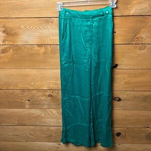 BOA Because of Alice Palazzo Women’s Trousers pants XS Parakeet Green wide leg